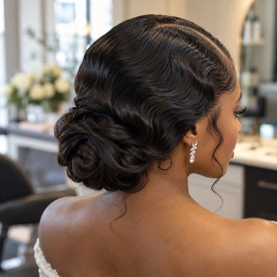 Sculpted bridal waves